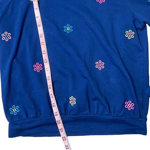 Lilly Pulitzer Landyn Sweatshirt Ditsy Daisy Embroidery Size Small - Picture 13 of 15
